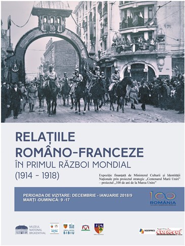 VERNISAJ

Relatiile romano-franceze in Primul Razboi Mondial (1914-1918)

expozitie temporara