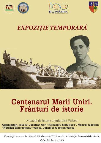 EXPOZITIE TEMPORARA

Centenarul Marii Uniri. Franturi de istorie

